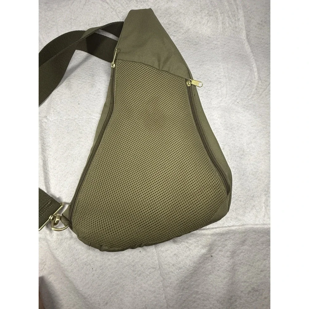 LOGAN + LENORA known now as Canvelle SLING ARMY GREEN BAG Crossbody Waterproof